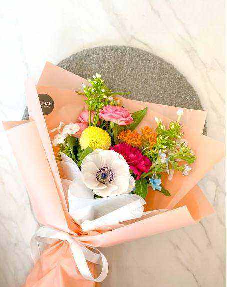 Online A3 bloemenarrangement voorbeeld